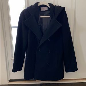 Croft and Barrow pea coat with hood